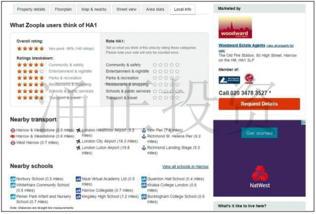 攻略:如何搜索英国学区房详情