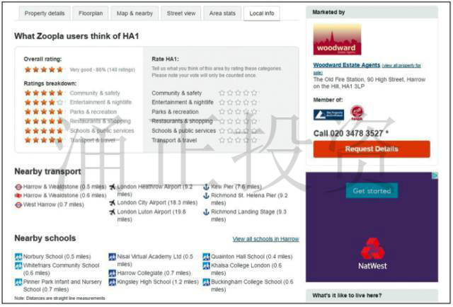 攻略：如何搜索英国学区房详情