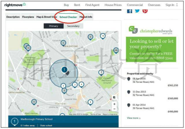 攻略：如何搜索英国学区房详情