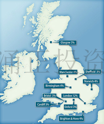 A total of 51 per cent live in another part of the country to where they were born, with the average distance being 99.19 miles away