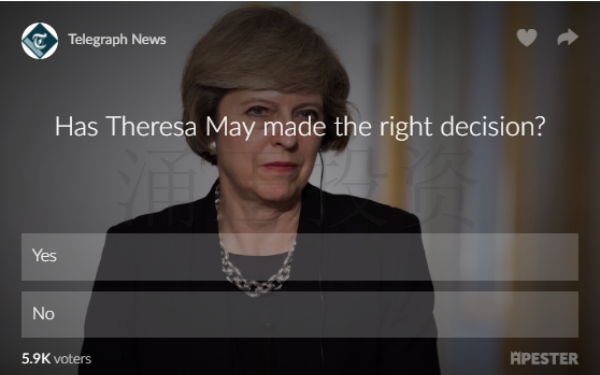 英首相宣布6月8日提前大选,楼市将迅速稳定大涨