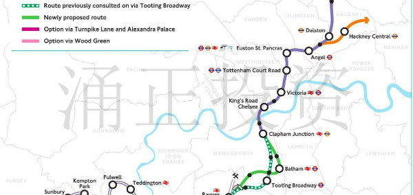 投资伦敦横贯城铁Crossrail2沿线地段指南