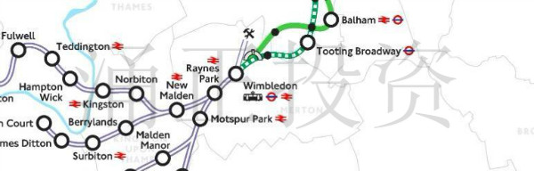 投资伦敦横贯城铁Crossrail2沿线地段指南