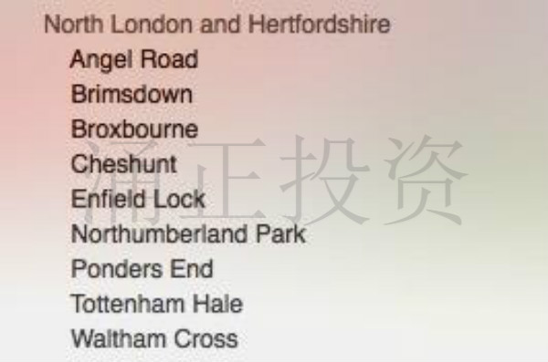 投资伦敦横贯城铁Crossrail2沿线地段指南