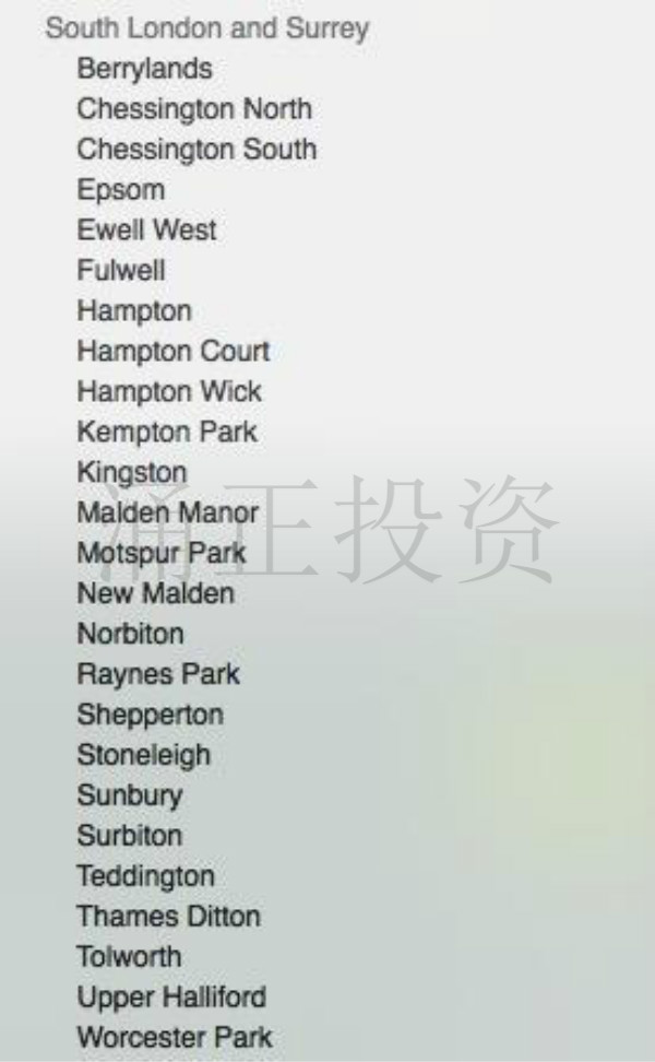 投资伦敦横贯城铁Crossrail2沿线地段指南