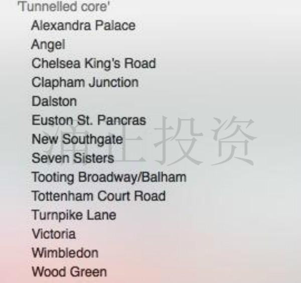投资伦敦横贯城铁Crossrail2沿线地段指南